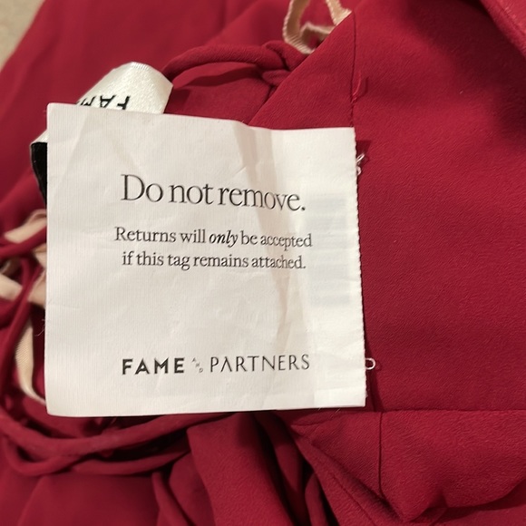 Fame and Partners Callais Dress Maxi Ruffle Asymmetrical Hem Aesthetic NWOT $345 - Picture 8 of 9